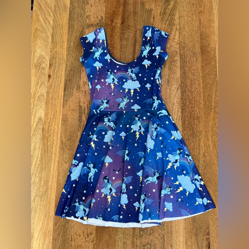 Blackmilk Rare Print So Cute I Could Die Unicorn Skater Dress Small